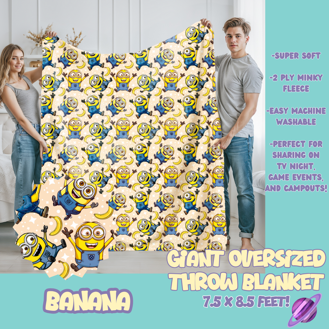 BANANA - OVERSIZED THROW BLANKET 11 - PREORDER CLOSING 2/2