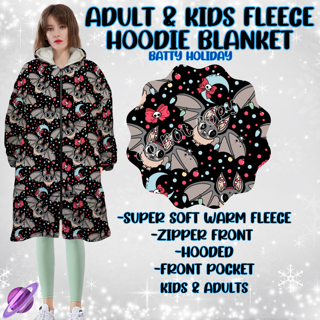 BATTY HOLIDAY-HOODIE BLANKET RUN-PREORDER CLOSING 9/28 ETA NOV