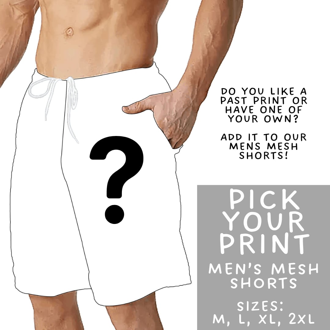 Batch #581 - PYP Football - Closes 9/4 - ETA Early Nov - Pick Your Print Men's Shorts