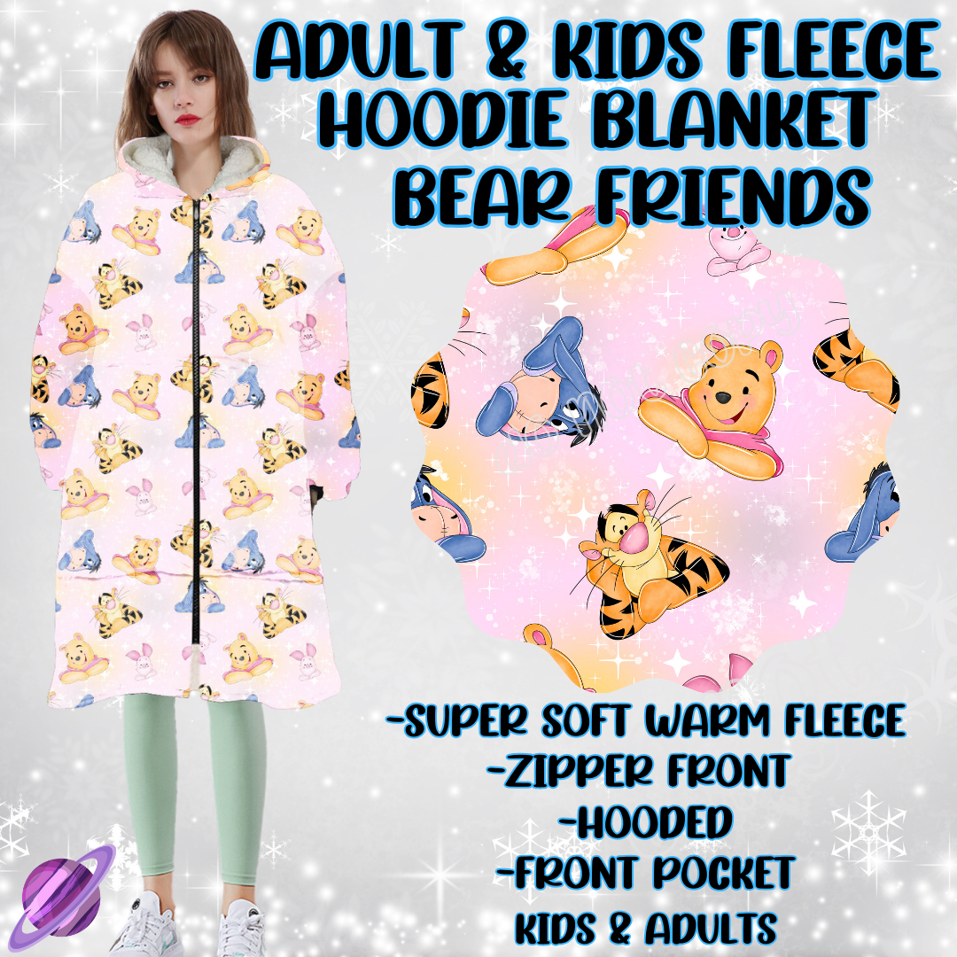 BEAR FRIENDS - HOODIE BLANKET RUN PREORDER CLOSING 12/18