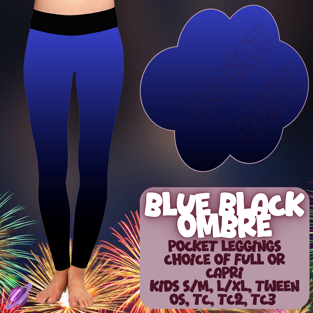 BLUE BLACK OMBRE - SKIRT/LEGGING/JOGGER/LOUNGER - OMBRE RUN 3 PREORDER CLOSING 1/17