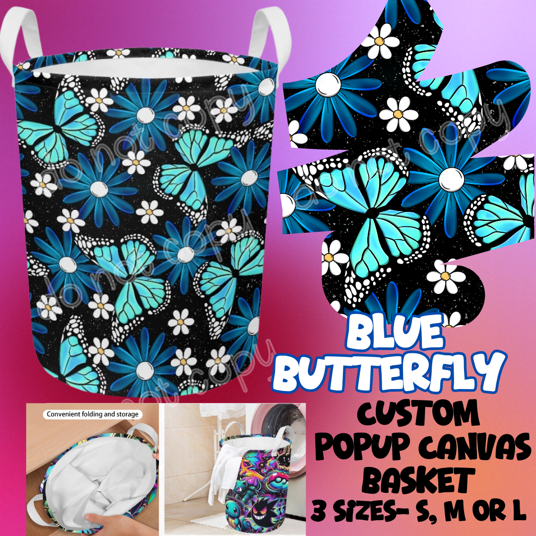 BLUE BUTTERFLY - STORAGE BASKETS - PREORDER CLOSING 12/4