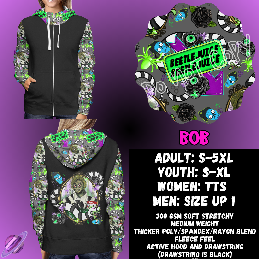 BOB - ZIP UP HOODIE OUTFIT RUN PREORDER CLOSES 1/26