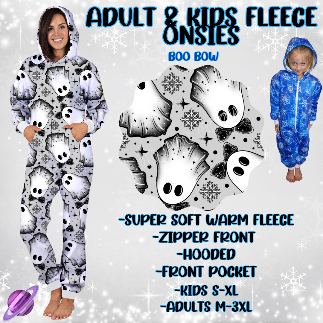 BOO BOW-ONESIES ROUND 3- PREORDER CLOSING 9/23