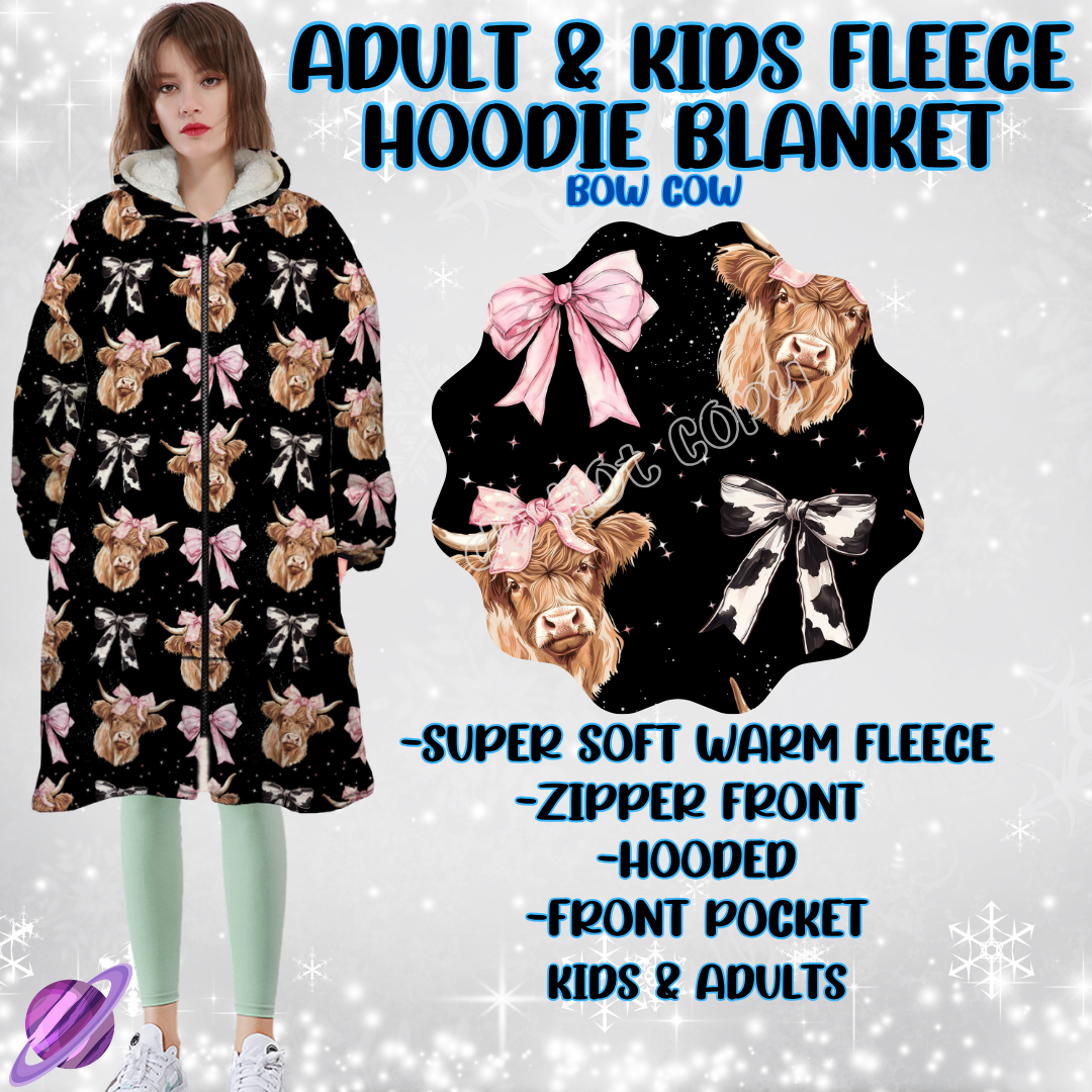 BOW COW-HOODIE BLANKET RUN-PREORDER CLOSING 9/28 ETA NOV