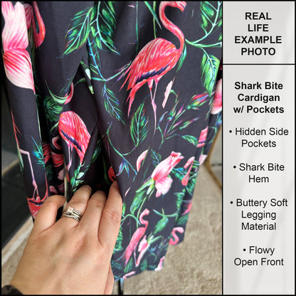 RTS - Mosaic Lilies Cardigan w/ Pockets