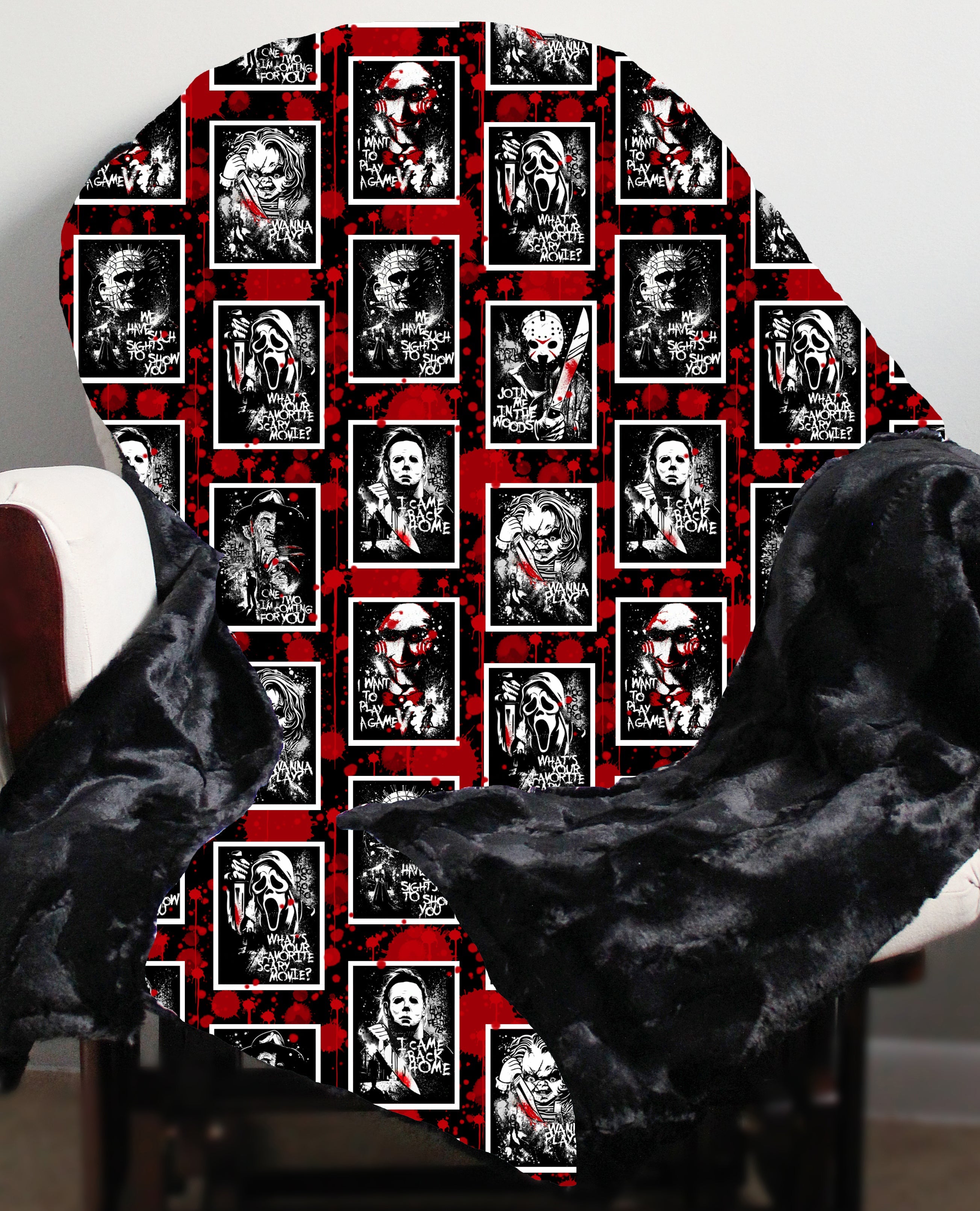 RTS - Horror Cards Minky Blanket - ETA: 2 weeks