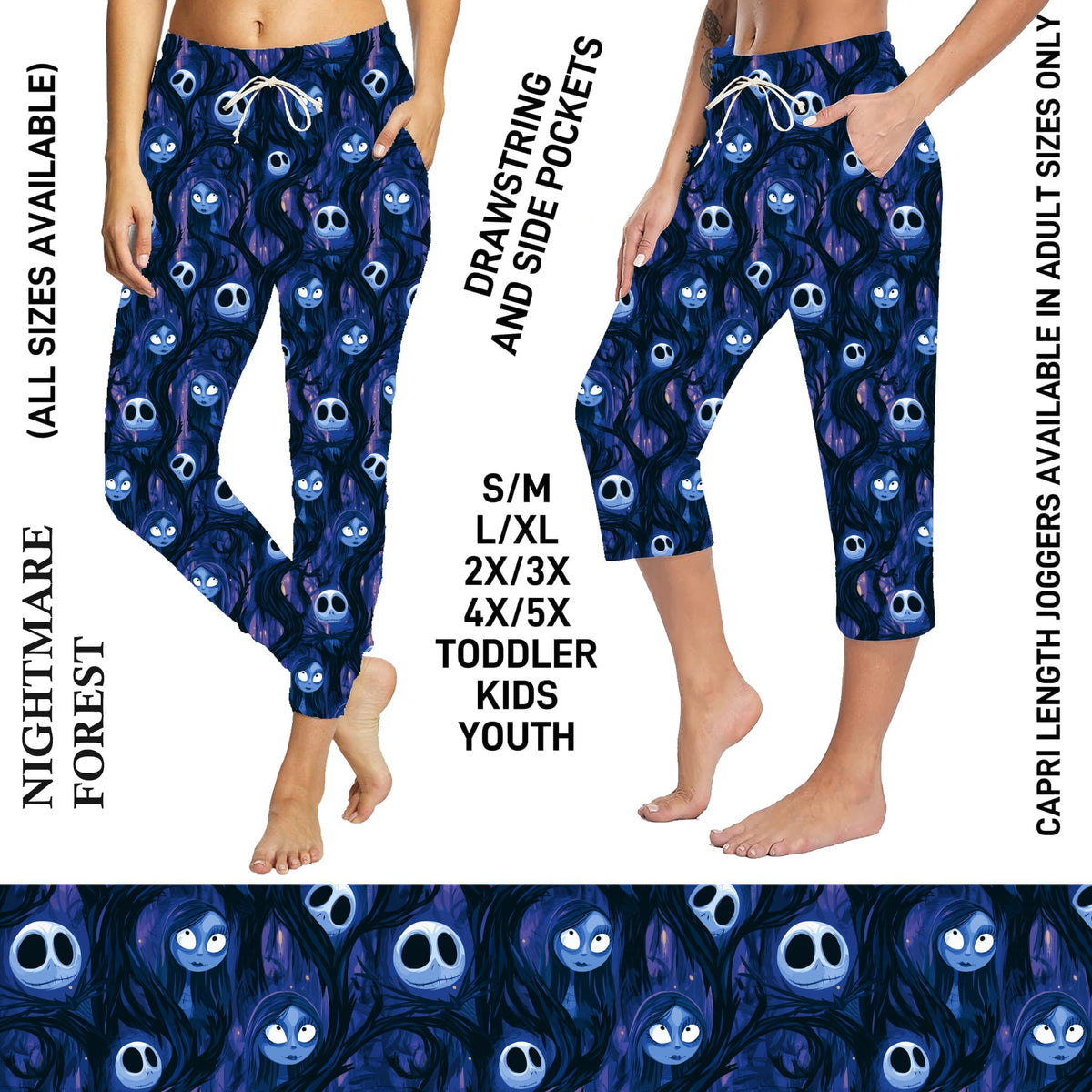 S3PJ - Nightmare Forest Full Jogger/Capri Lounger with Pockets - Preorder Due 10/28 ETA: Late Dec