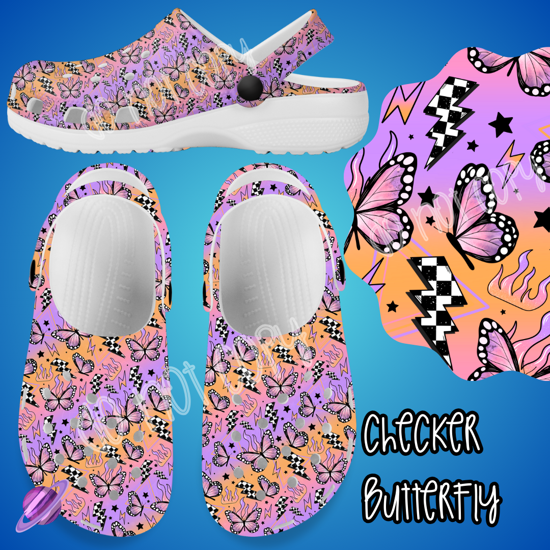 CHECKER BUTTERFLY - CLOG RUN 4- PREORDER CLOSING 4/20-ETA JUNE