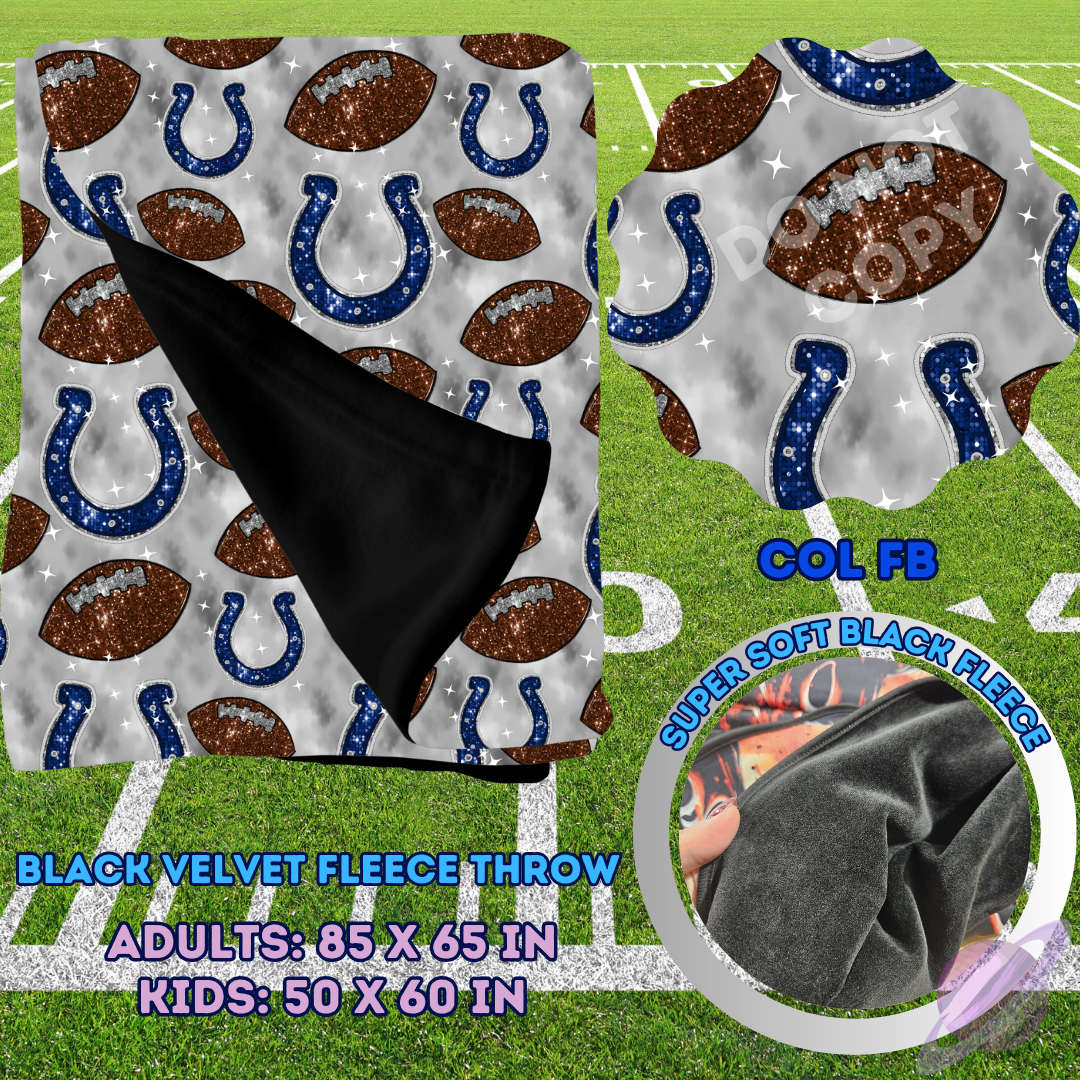 COL FB-SEQUIN THROW BLANKET RUN-SOFT CLOSE 8/9-HARD CLOSE 8/11