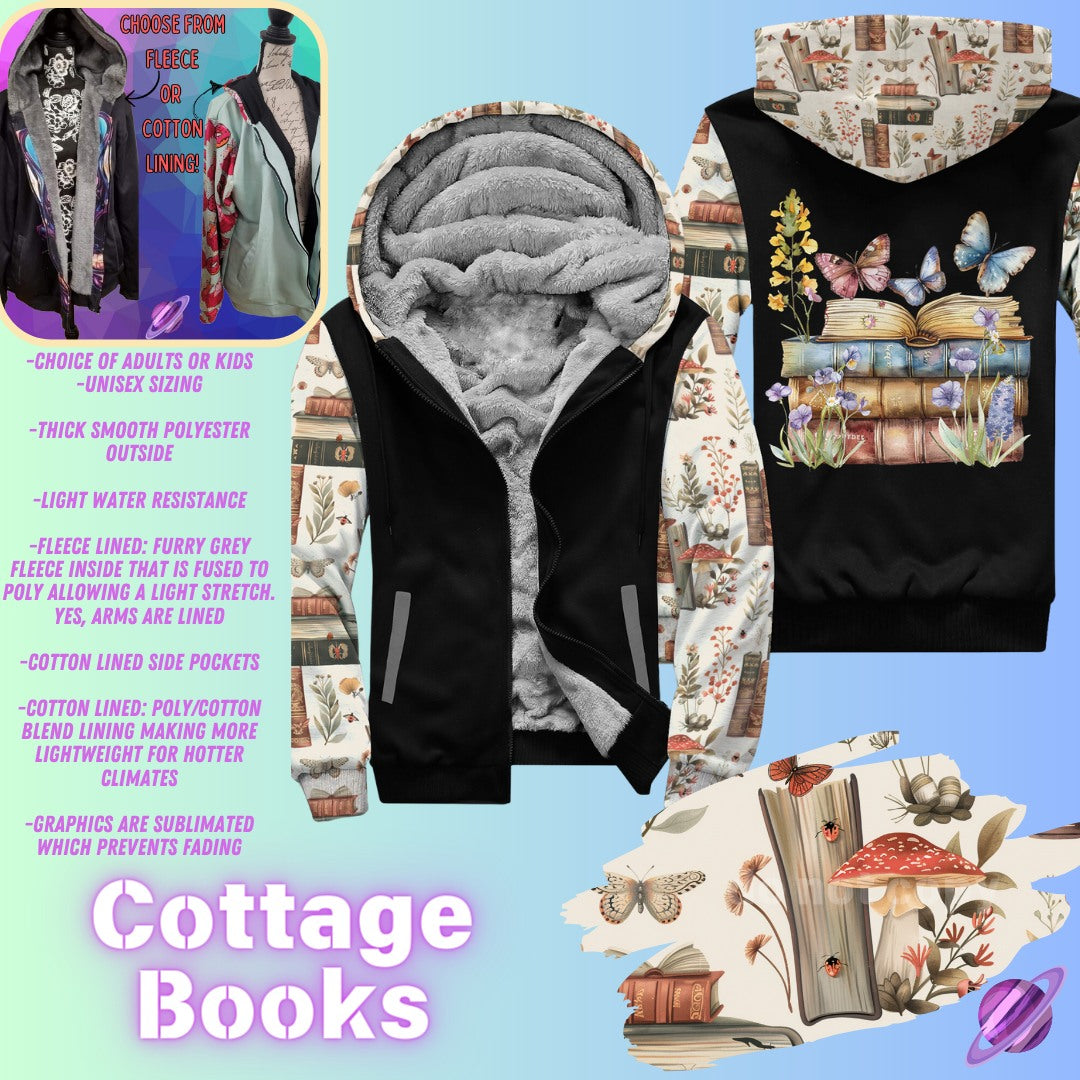 JACKET RUN 14-COTTAGE BOOKS-FLEECE OR COTTON LINER-PREORDER CLOSING 12/16