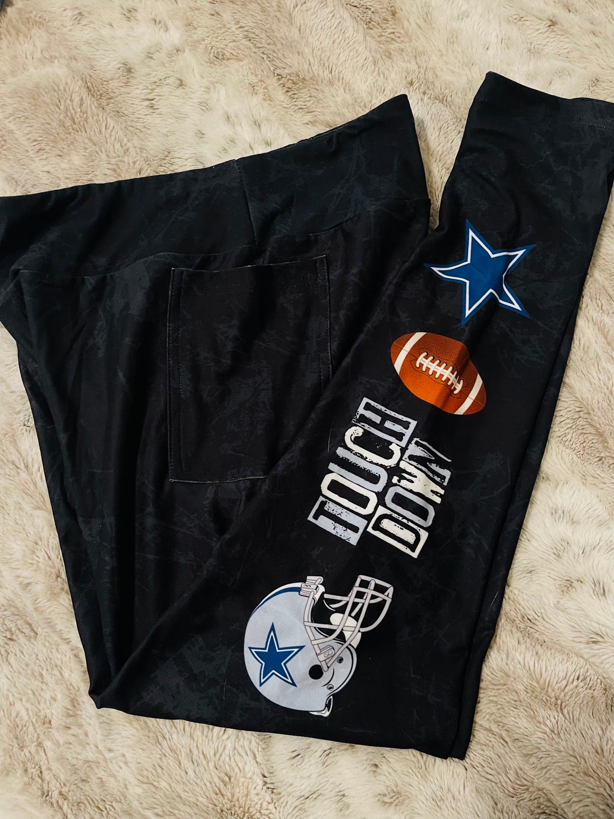 Dallas Cowboys Full Length Leggings with Pockets