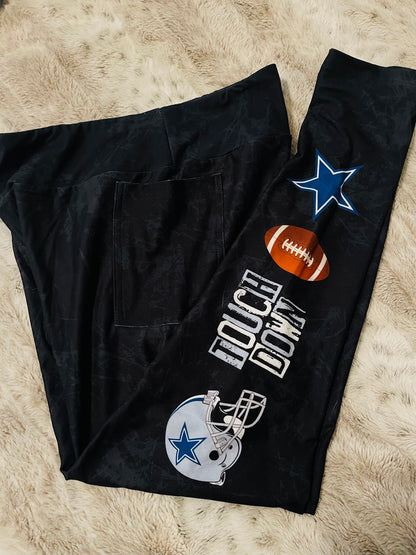 Dallas Cowboys Full Length Leggings with Pockets