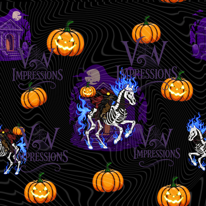 Headless Horsemen Blue Flames Digital Files