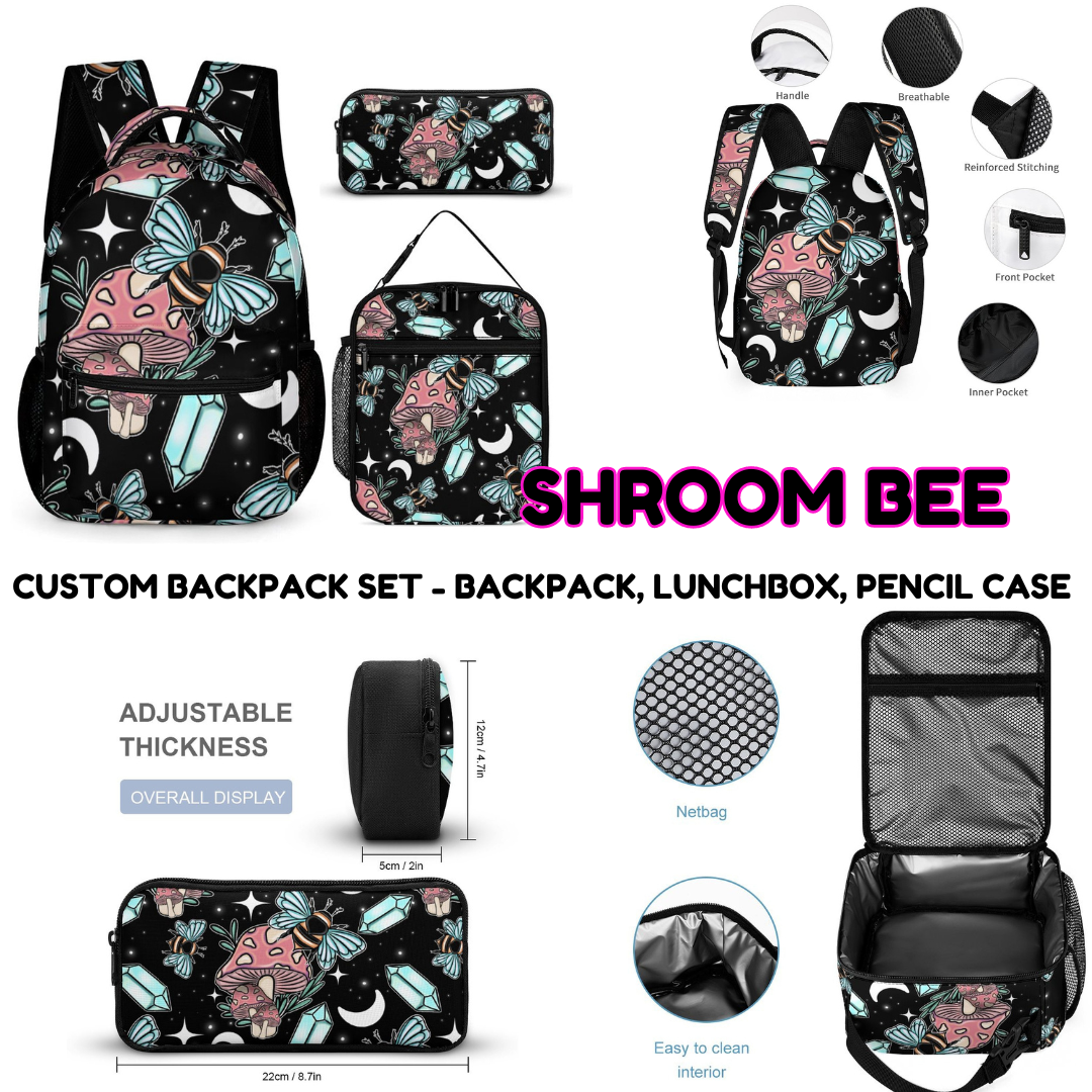 SHROOM BEE - CUSTOM BACKPACK SETS PREORDER CLOSING 9/18