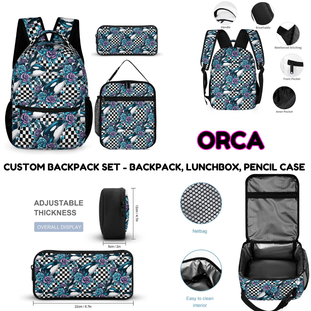 ORCA - CUSTOM BACKPACK SETS PREORDER CLOSING 9/18