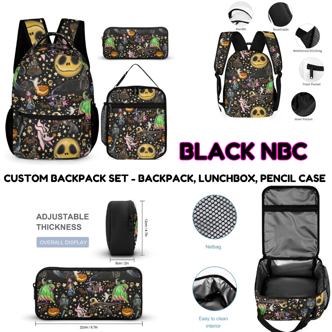 BLACK NBC - CUSTOM BACKPACK SETS PREORDER CLOSING 9/18