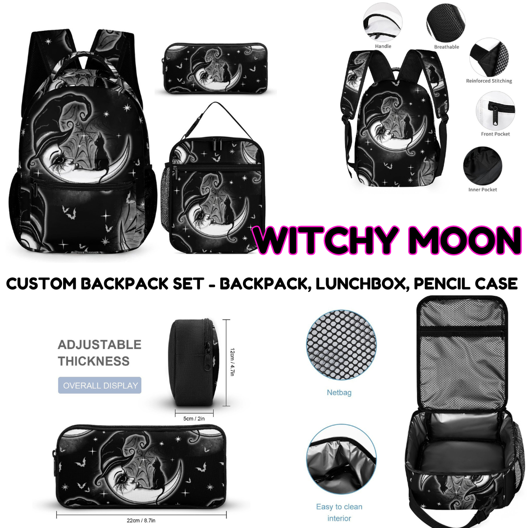 WITCHY MOON - CUSTOM BACKPACK SETS PREORDER CLOSING 9/18