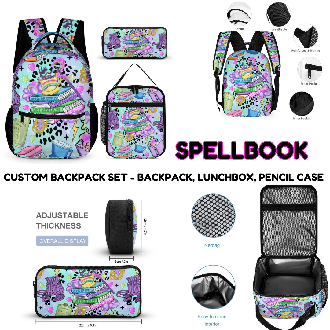 SPELLBOOK - CUSTOM BACKPACK SETS PREORDER CLOSING 9/18