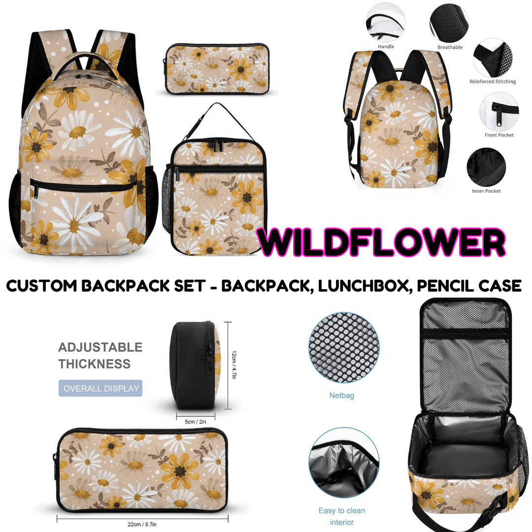 WILDFLOWER - CUSTOM BACKPACK SETS PREORDER CLOSING 9/18