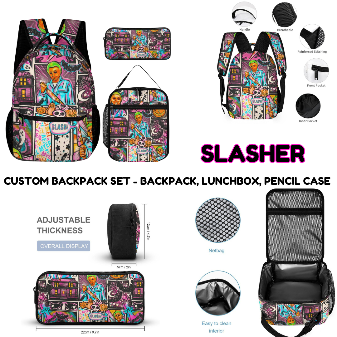 SLASHER - CUSTOM BACKPACK SETS PREORDER CLOSING 9/18