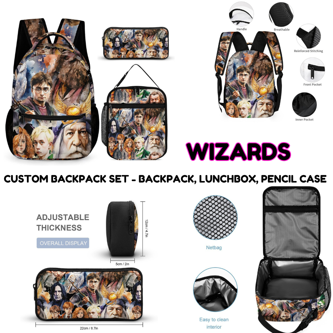 WIZARDS - CUSTOM BACKPACK SETS PREORDER CLOSING 9/18