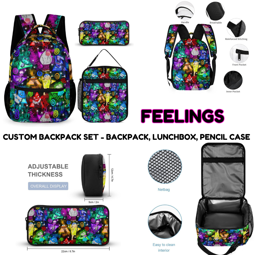 FEELINGS - CUSTOM BACKPACK SETS PREORDER CLOSING 9/18