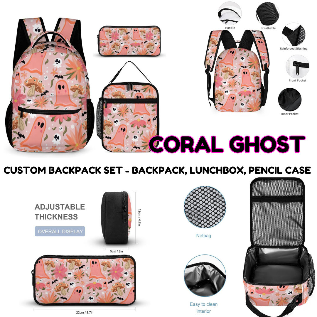 CORAL GHOST - CUSTOM BACKPACK SETS PREORDER CLOSING 9/18