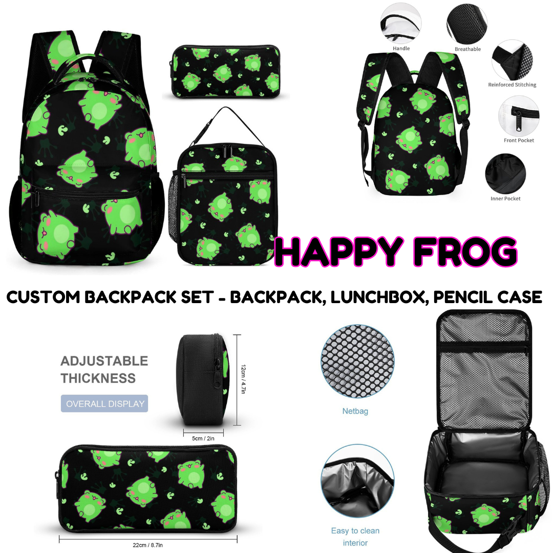 HAPPY FROG - CUSTOM BACKPACK SETS PREORDER CLOSING 9/18