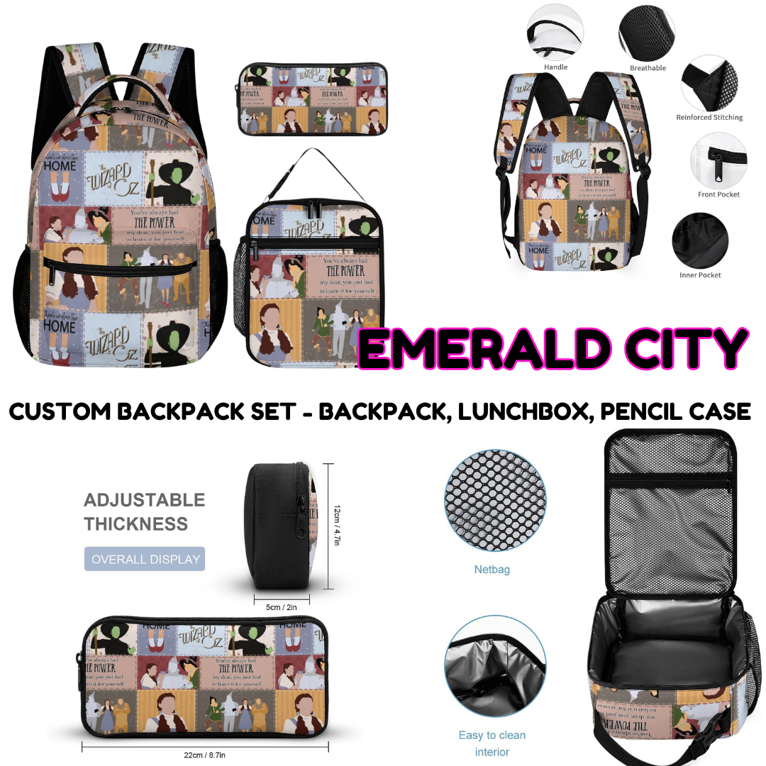 EMERALD CITY - CUSTOM BACKPACK SETS PREORDER CLOSING 9/18