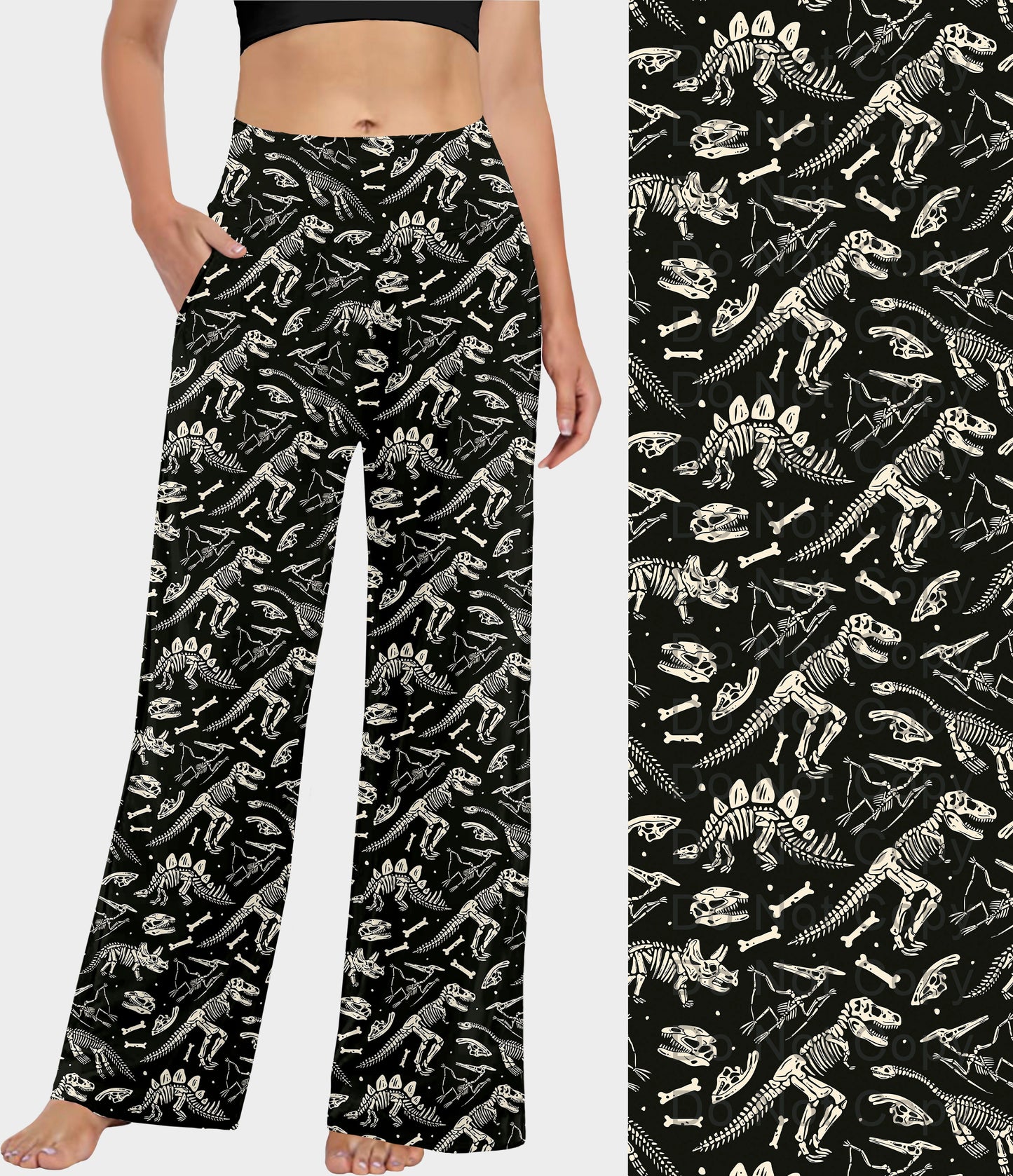 RTS - Dinosaur Skeleton Lounge Pants