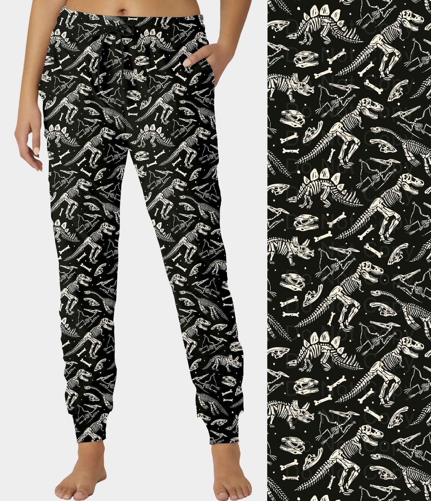RTS - Dinosaur Skeleton Joggers