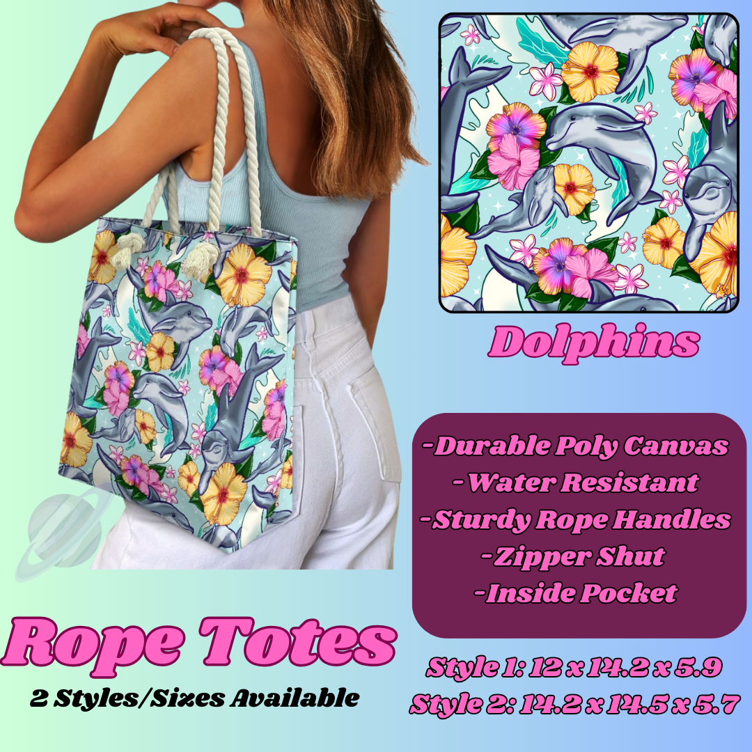 DOLPHINS-ROPE TOTE PREORDER CLOSING 5/6