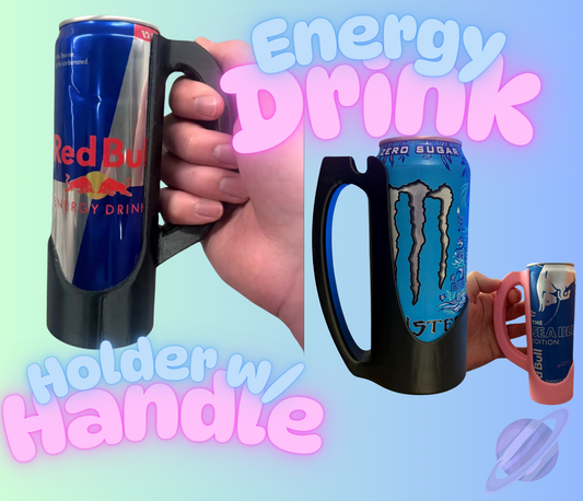 3D PRINTED ENERGY DRINK CUP HOLDER WITH HANDLE