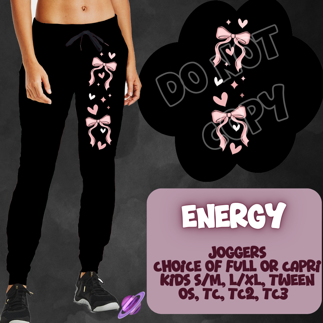 ENERGY - ONE LEG SIMPLE SETS RUN 2 - JOGGER/CAPRI PREORDER CLOSING 1/31