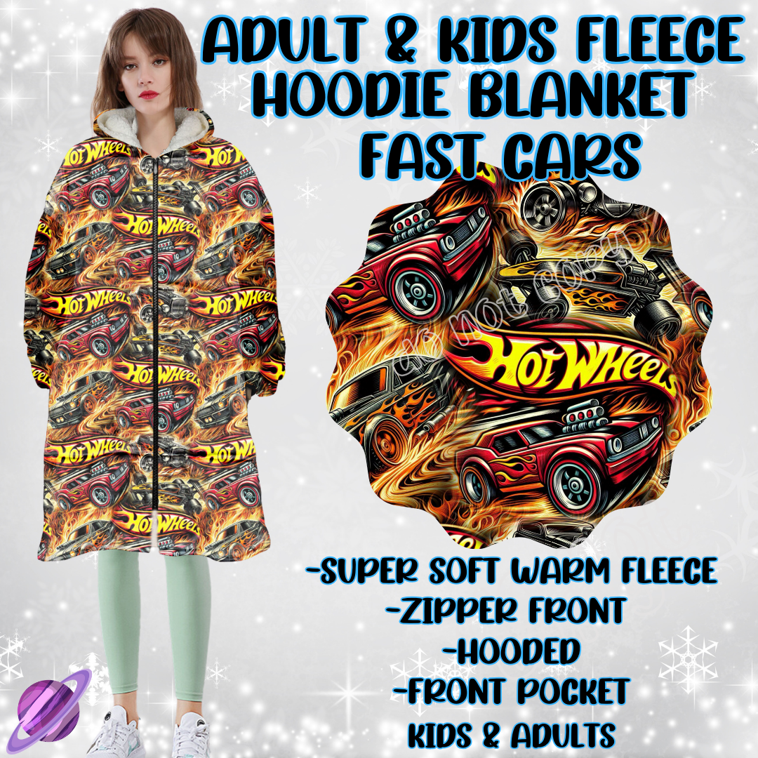 FAST CARS - HOODIE BLANKET RUN PREORDER CLOSING 12/18