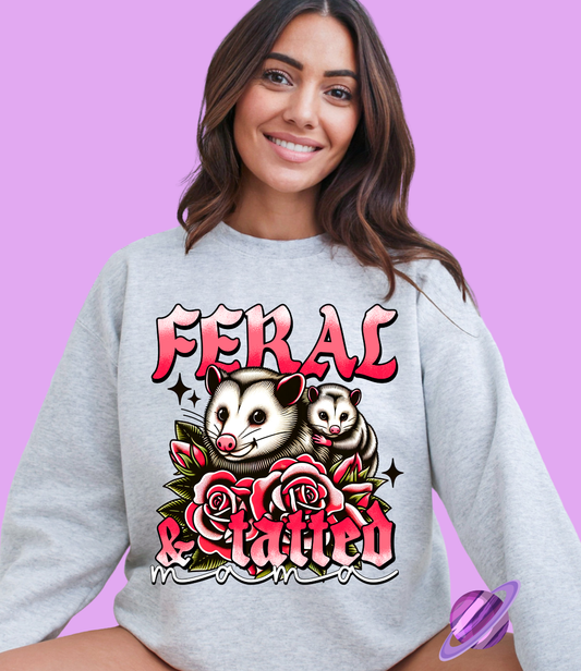 FERAL TAT CREWNECK SWEATSHIRT
