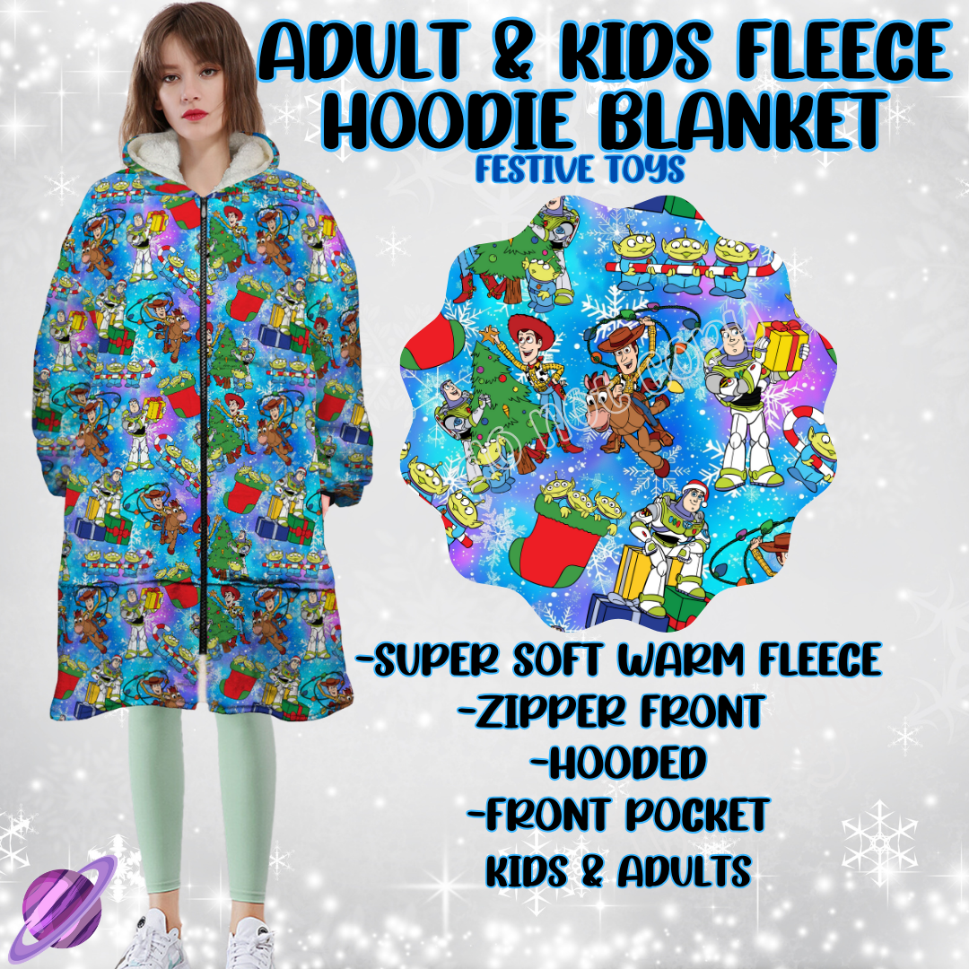 FESTIVE TOYS-HOODIE BLANKET RUN-PREORDER CLOSING 9/28 ETA NOV