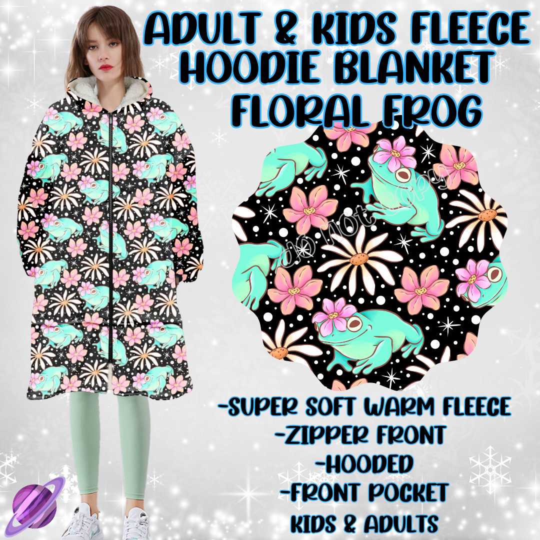 FLORAL FROG - HOODIE BLANKET RUN PREORDER CLOSING 12/18