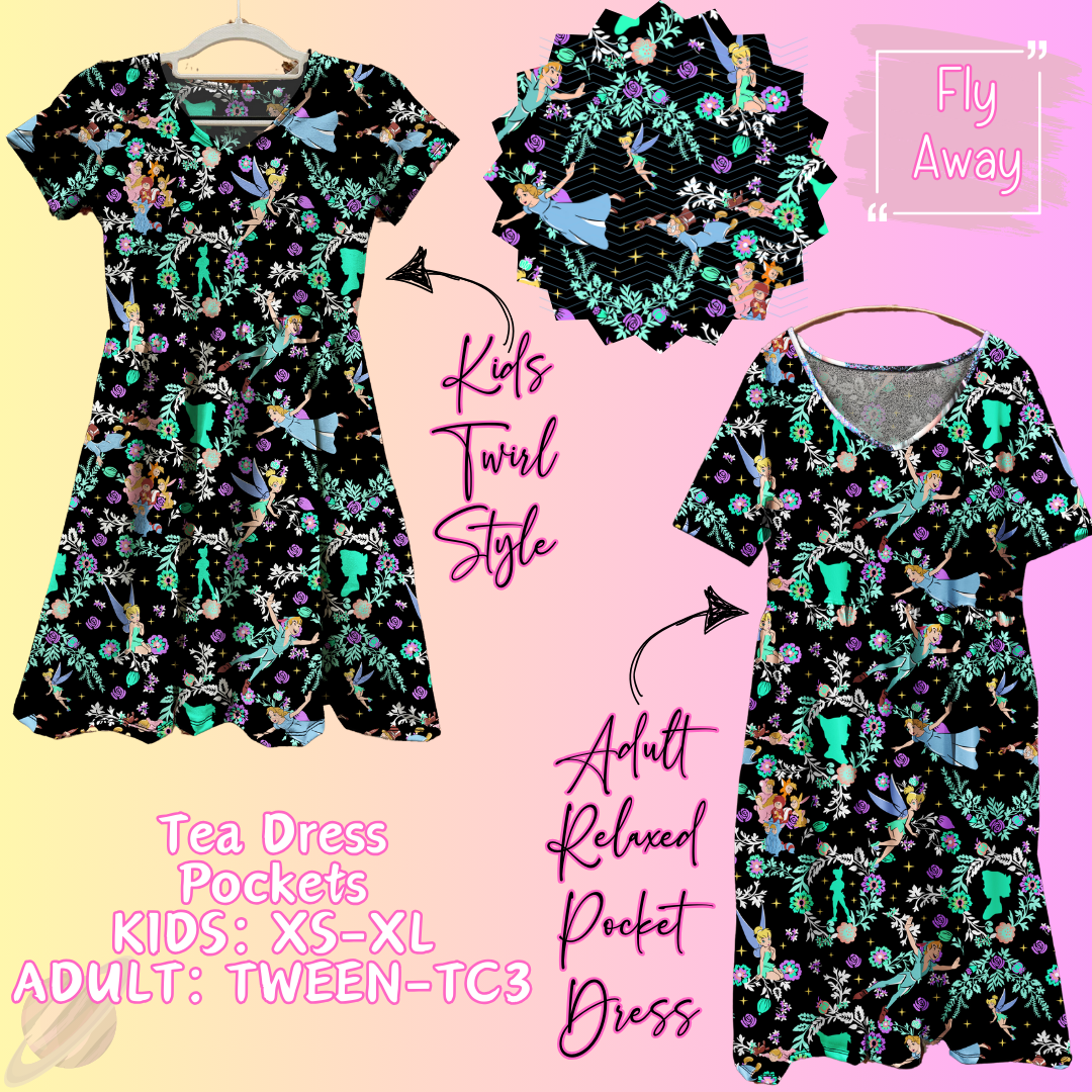 Fly Away - Adult & Kids - Magical Tea Dress Run- Preorder Closing 1/29