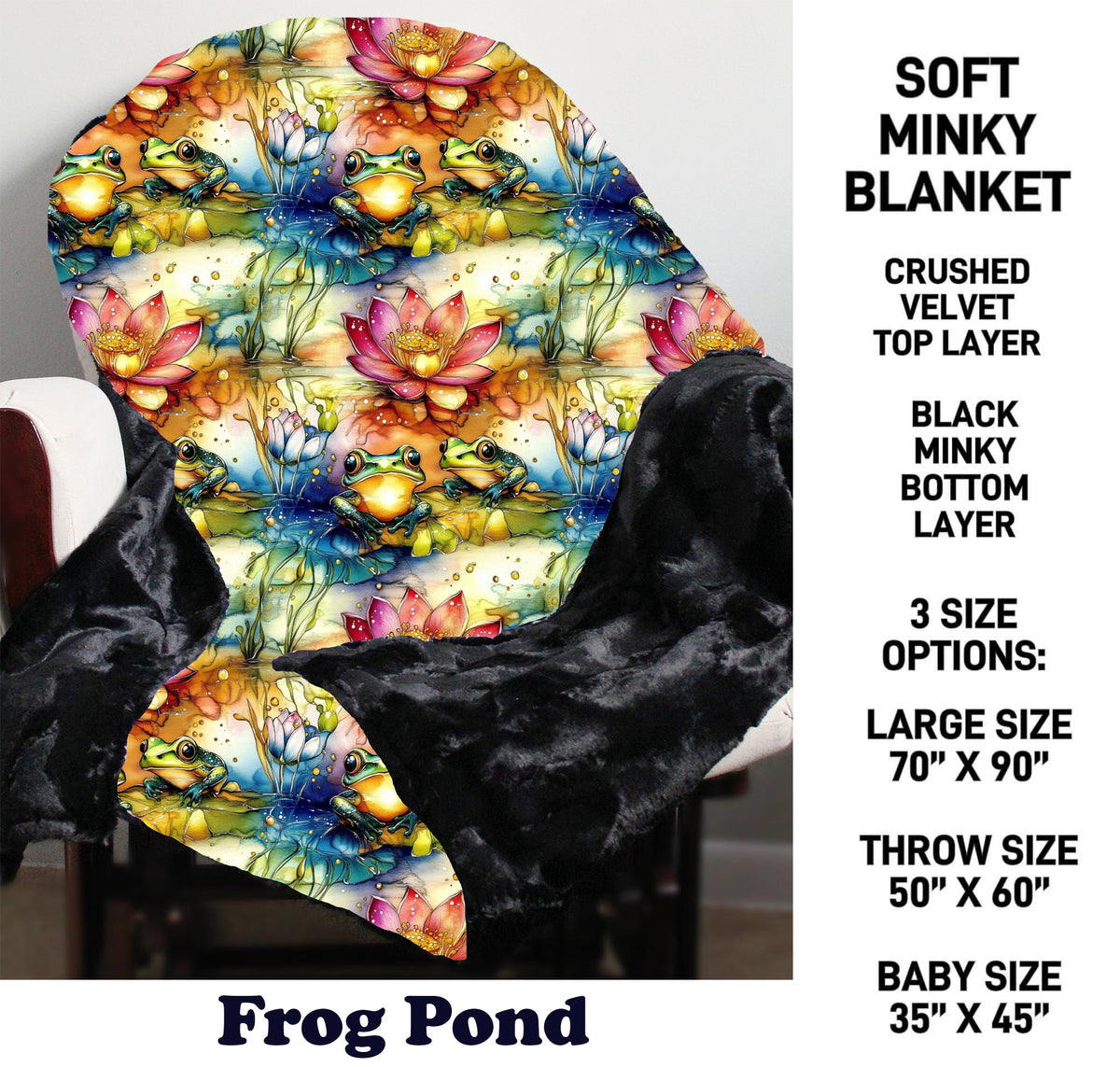 MN8K - Frog Pond Minky Blanket - Preorder Due 10/18 ETA: Early Dec