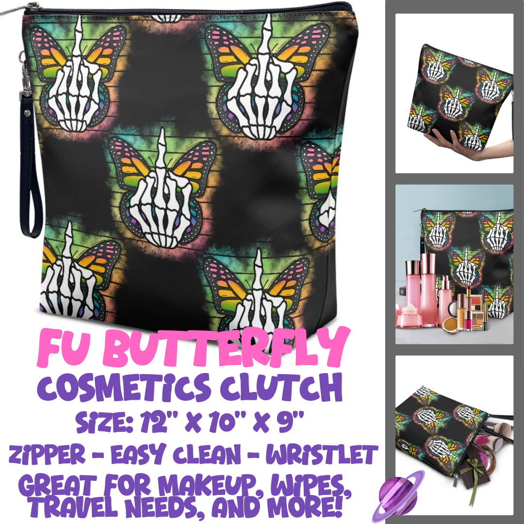 FU BUTTERFLY - CUSTOM COSMETIC CLUTCH PREORDER CLOSES 12/16