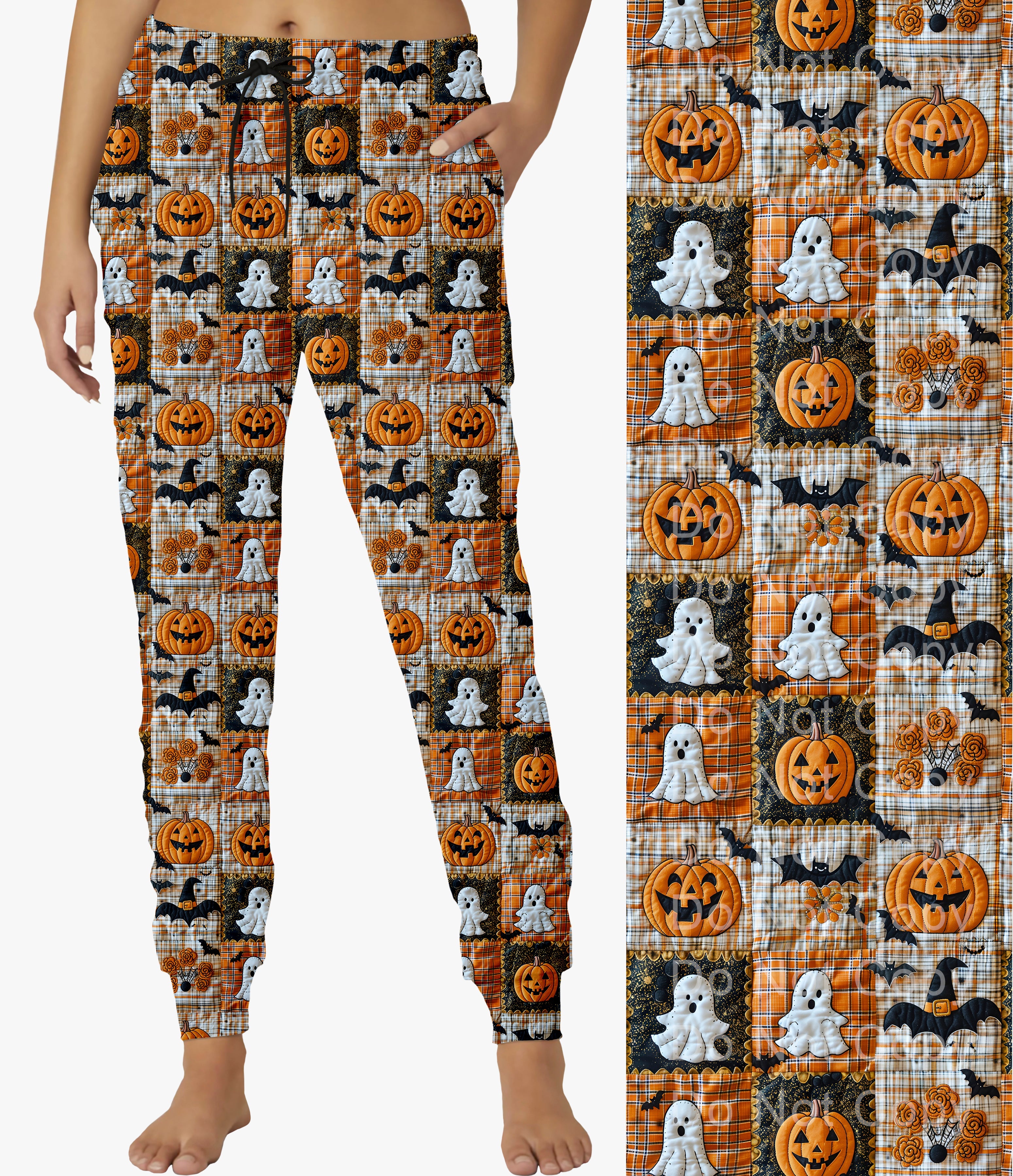 RTS - Ghostly Pumpkin Patch Joggers