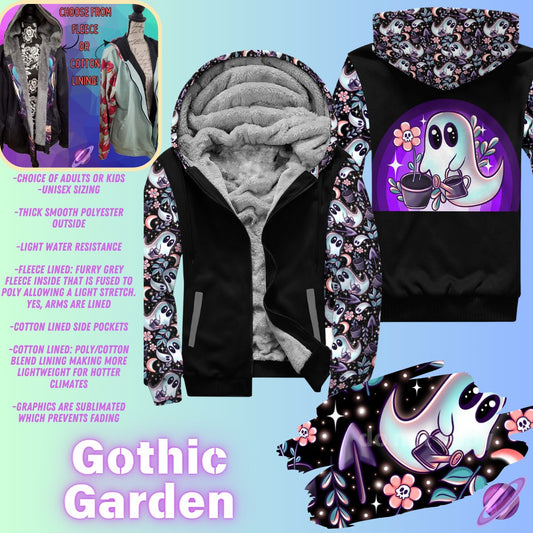 JACKET RUN 14-GOTHIC GARDEN-FLEECE OR COTTON LINER-PREORDER CLOSING 12/16