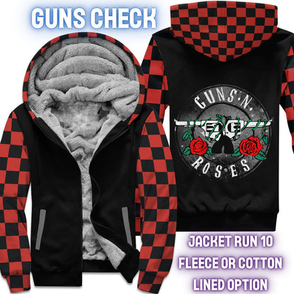 JACKET RUN 14-GUNS CHECK-FLEECE OR COTTON LINER-PREORDER CLOSING 12/16