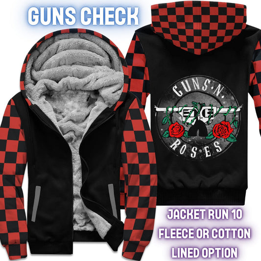 JACKET RUN 14-GUNS CHECK-FLEECE OR COTTON LINER-PREORDER CLOSING 12/16