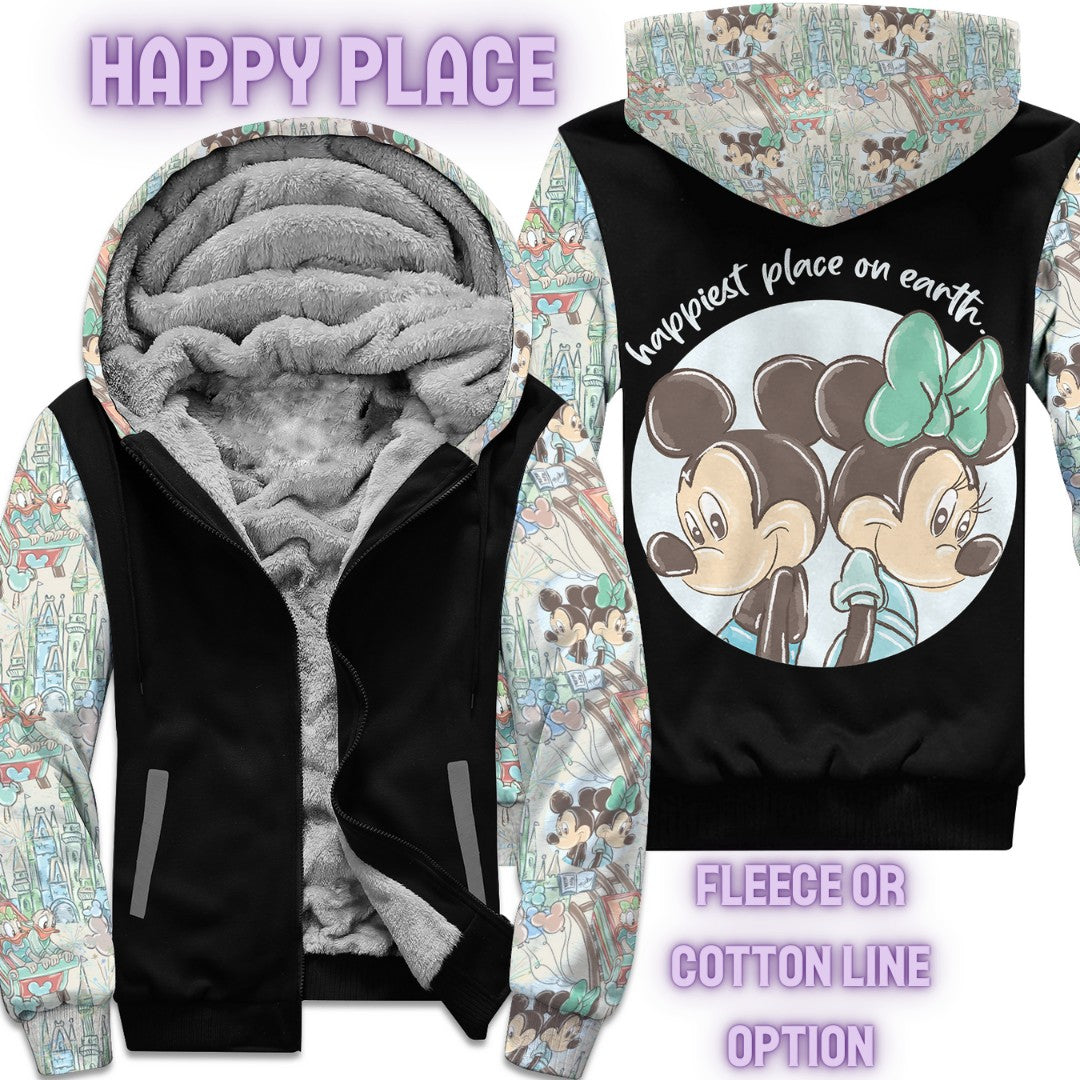 JACKET RUN 14-HAPPY PLACE-FLEECE OR COTTON LINER-PREORDER CLOSING 12/16