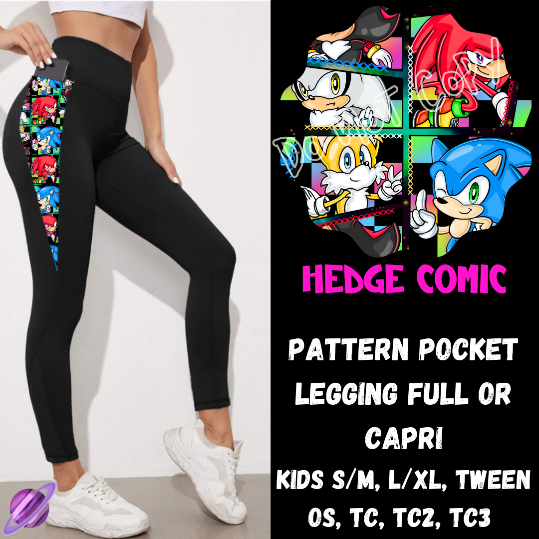 HEDGE COMIC - LEGGING/CAPRI-ZIP UP HOODIE OUTFIT RUN PREORDER CLOSES 1/26