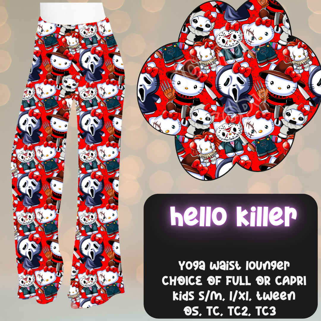 HELLO KILLER - LEGGING/JOGGER/LOUNGER - KITTY COSPLAY RUN CLOSING 11/15