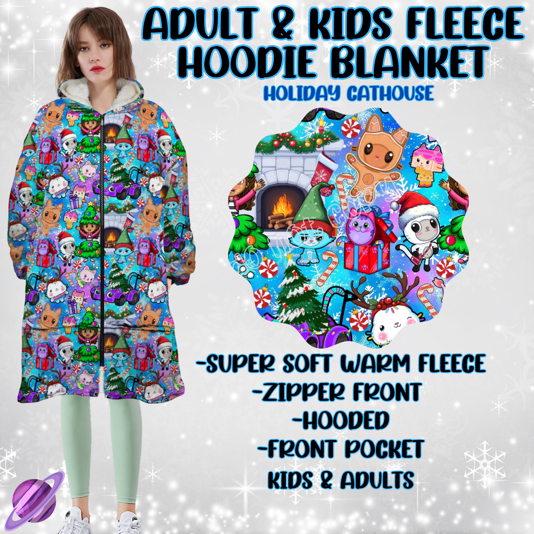 HOLIDAY CATHOUSE-HOODIE BLANKET RUN-PREORDER CLOSING 9/28 ETA NOV